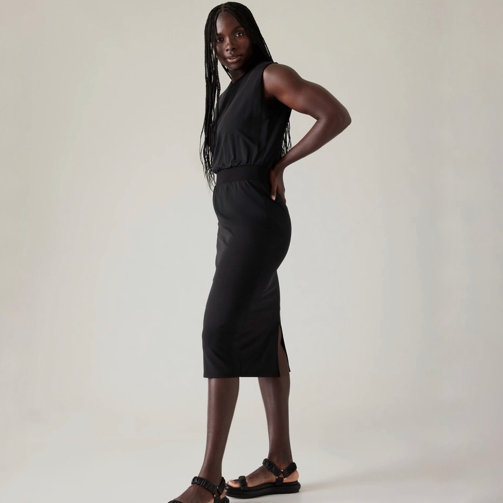 Athleta | Santorini Cinch‎ Dress in Black Size XS
